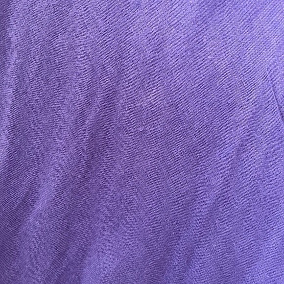 Flax Relaxed Fit Lavender Purple Linen and Cotton Blend Tank Top - Picture 9 of 11